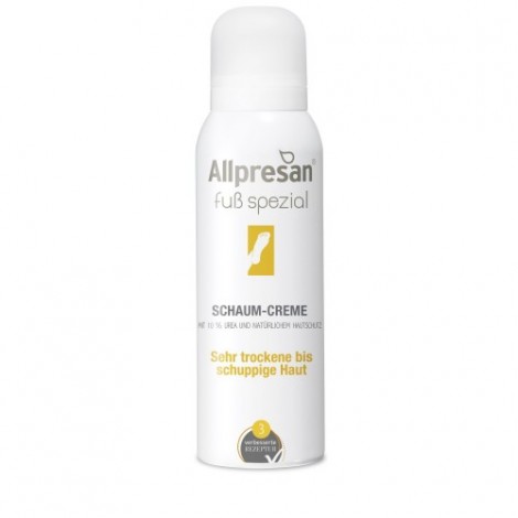 Allpresan足泡のクリーム125mlのための非常に乾燥フレーク状の皮膚