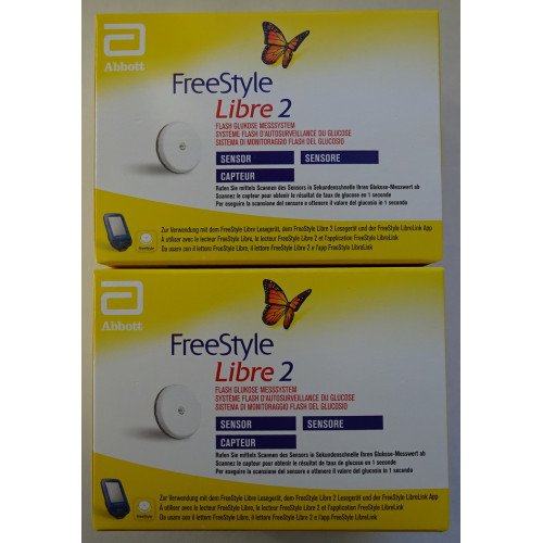 Freestyle Libre Reader mg/dL + 2 Sensors Blood Glucose Meters