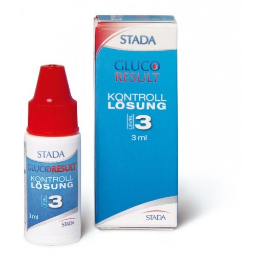 STADA Gluco Resultado da solução de controle de Nível 3, 3ml