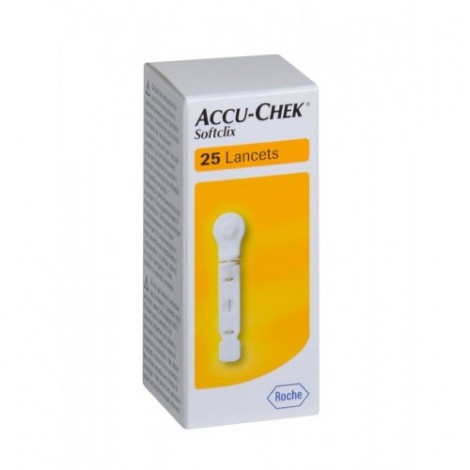 Accu-Chek Softclix Lancetas 28 G 25 Unidades