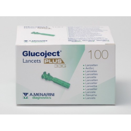 Glucoject Lancetas 100 PCs