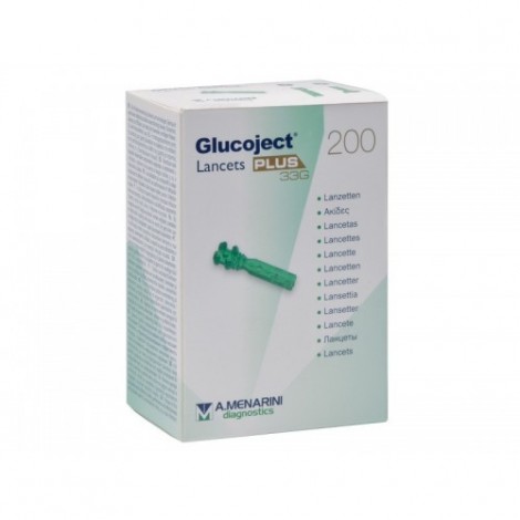 Glucoject Lancetas De 200 Piezas