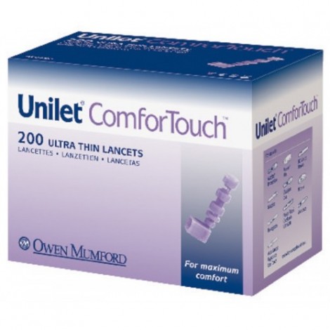 Unilet ComforTouch Lancetas 200 Peças