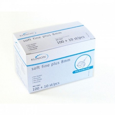 Klinion soft fine plus 31G 8 mm 110 unidades